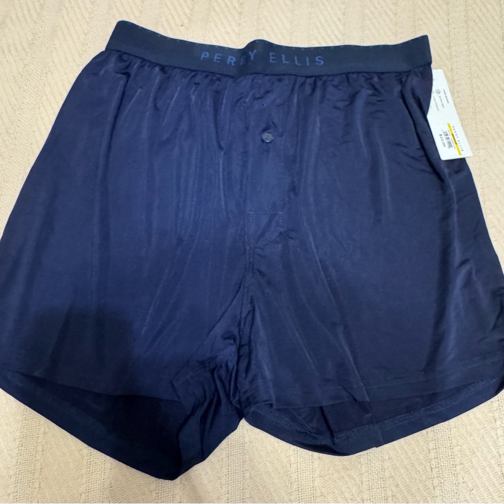 Perry Ellis Dark Blue Portfolio luxe boxers